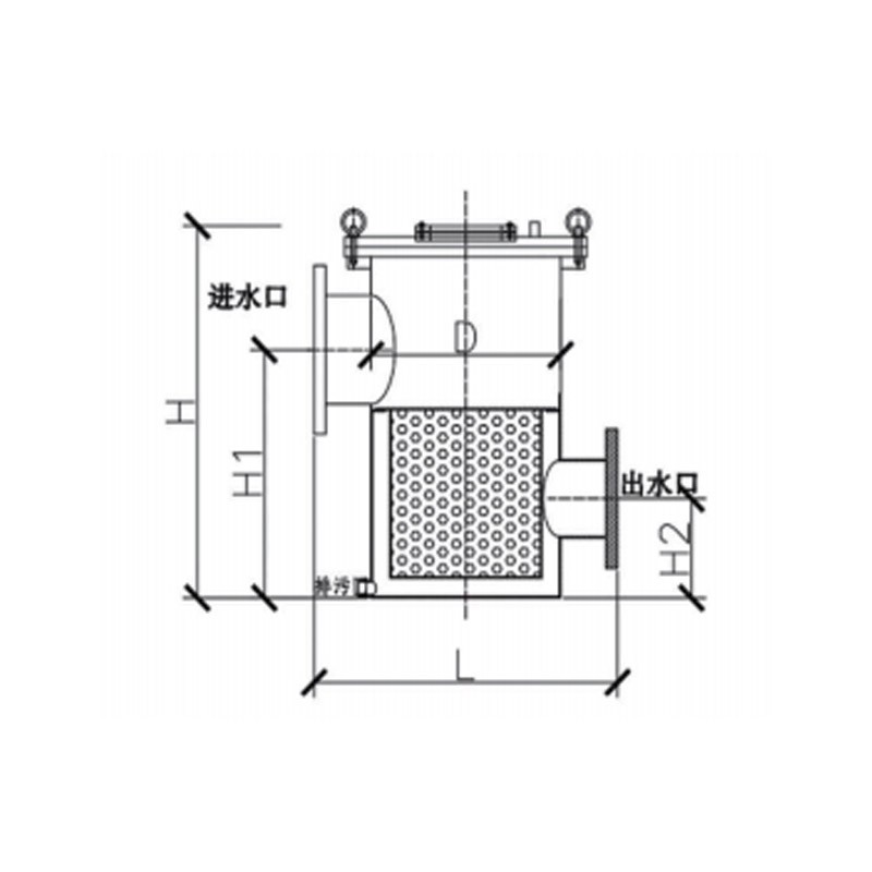 游泳池毛發(fā)收集器，平蓋快開式毛發(fā)收集器