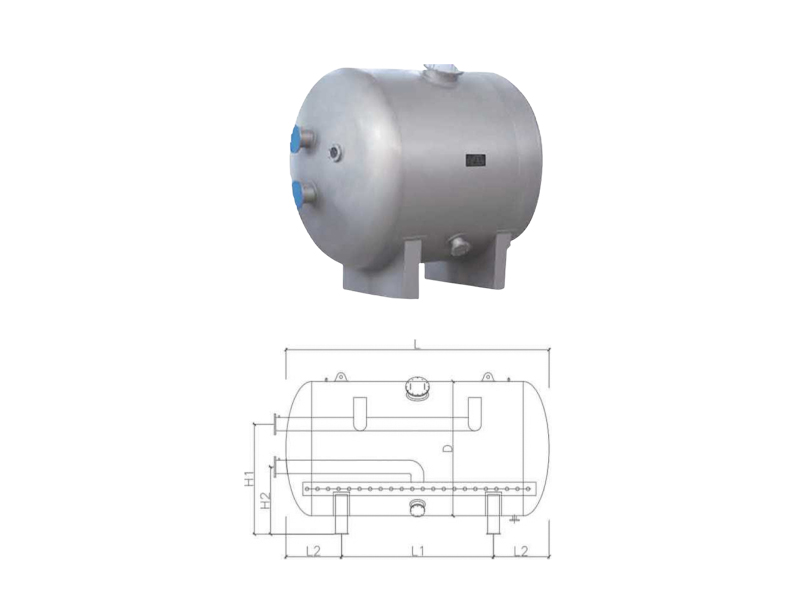 臥式不銹鋼石英砂過濾罐